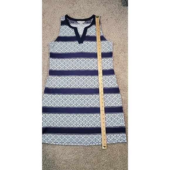 Tommy Bahama “Tuscan Tiles” Split Neck Shift Dress – Size S – Island Navy - Picture 6 of 6
